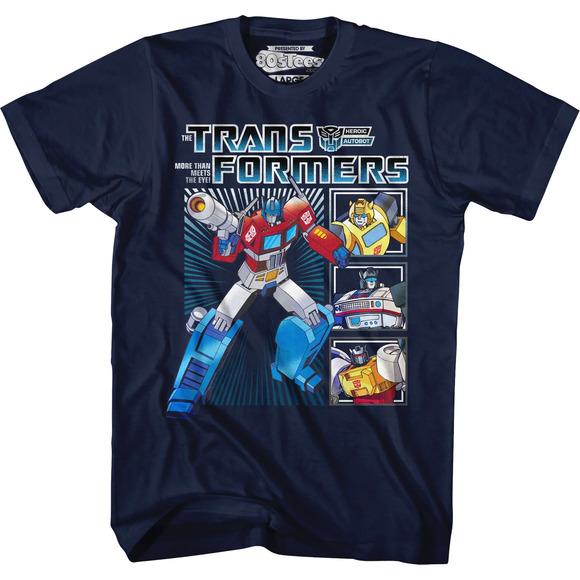 T-Shirt Transformers Soundwave Dessin Animé Noir